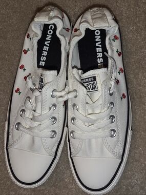 Converse Chuck Taylor All Star Shoreline Cherry Slip-on Flat Shoes 8